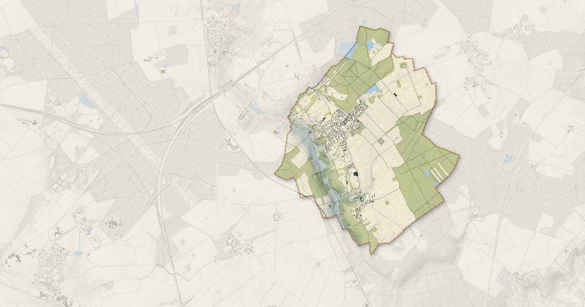 Portrait cartographique de Liverdy-en-Brie : relief, eau, forêts, bâti et voies, calculés à partir des données de l'IGN