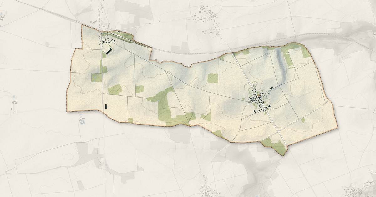 Portrait cartographique de Lizines : relief, eau, forêts, bâti et voies, calculés à partir des données de l'IGN