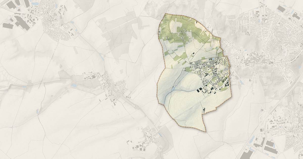 Portrait cartographique de Longperrier : relief, eau, forêts, bâti et voies, calculés à partir des données de l'IGN