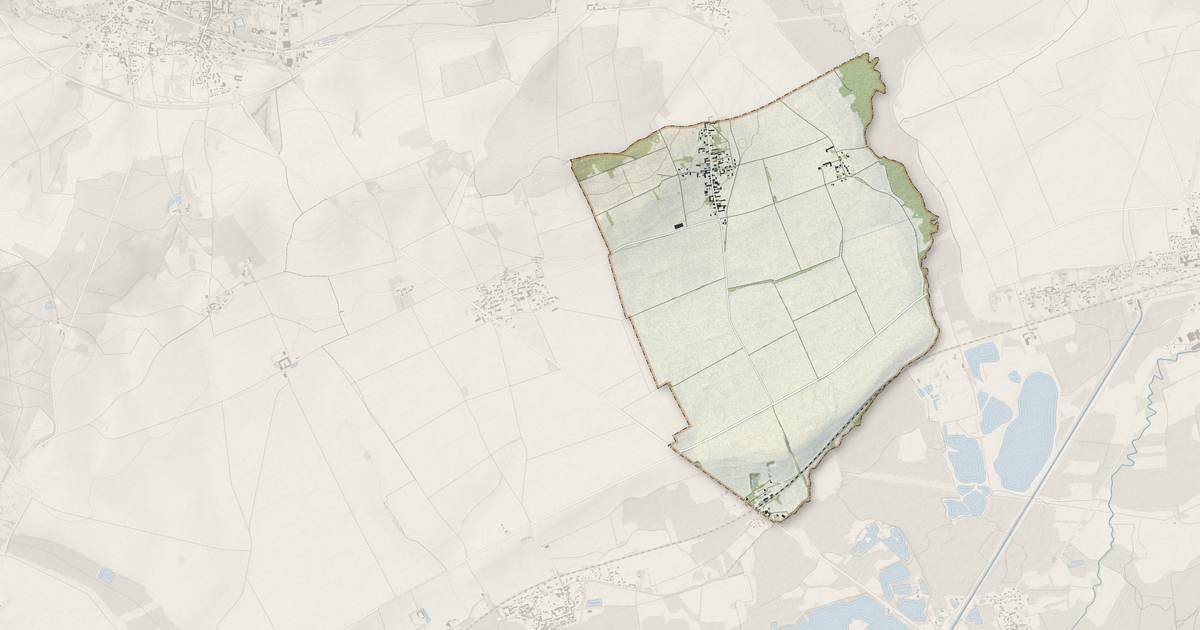 Portrait cartographique de Luisetaines : relief, eau, forêts, bâti et voies, calculés à partir des données de l'IGN