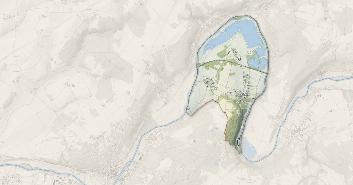Portrait cartographique de Luzancy : relief, eau, forêts, bâti et voies, calculés à partir des données de l'IGN