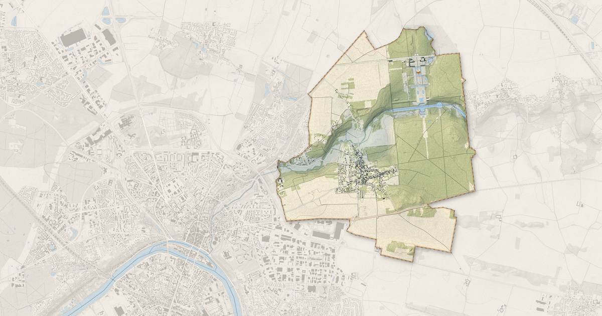 Portrait cartographique de Maincy : relief, eau, forêts, bâti et voies, calculés à partir des données de l'IGN