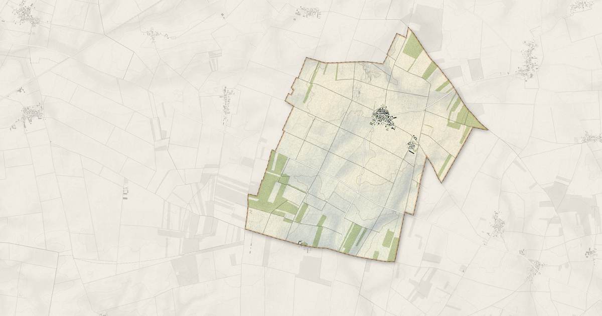 Portrait cartographique de Maisoncelles-en-Gâtinais : relief, eau, forêts, bâti et voies, calculés à partir des données de l'IGN
