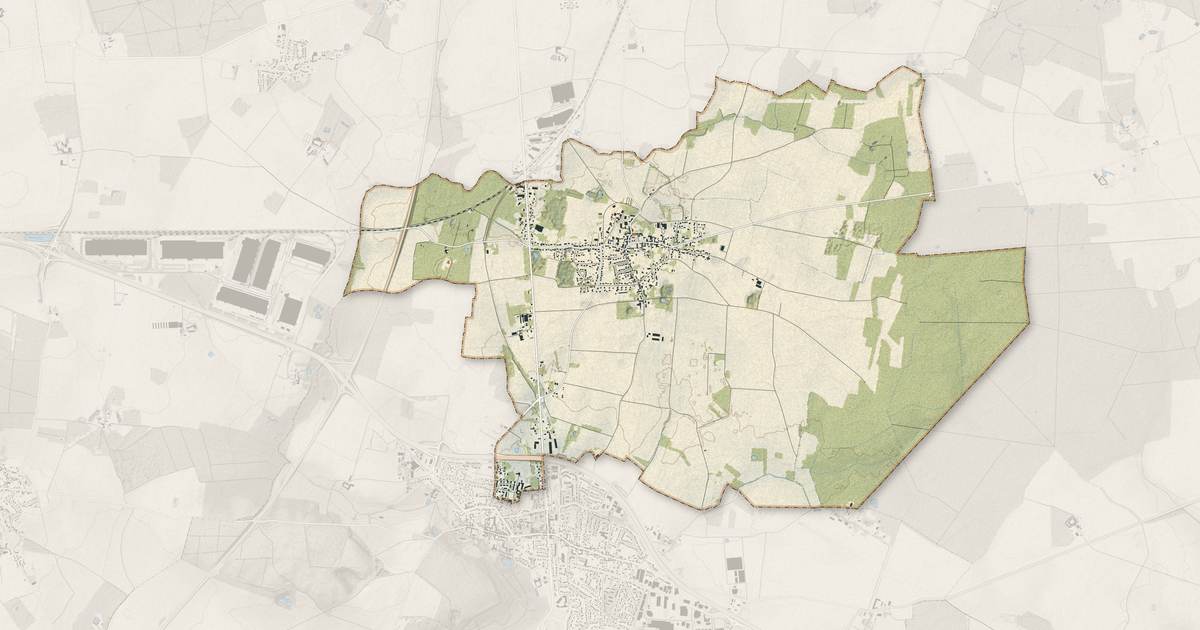 Portrait cartographique de Marles-en-Brie : relief, eau, forêts, bâti et voies, calculés à partir des données de l'IGN