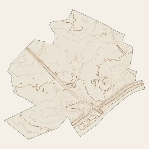 Le Mée-sur-Seine : courbes de niveau