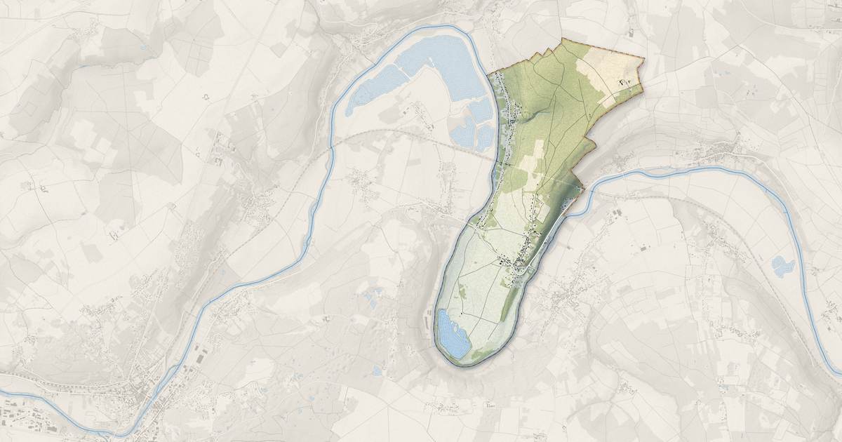Portrait cartographique de Méry-sur-Marne : relief, eau, forêts, bâti et voies, calculés à partir des données de l'IGN