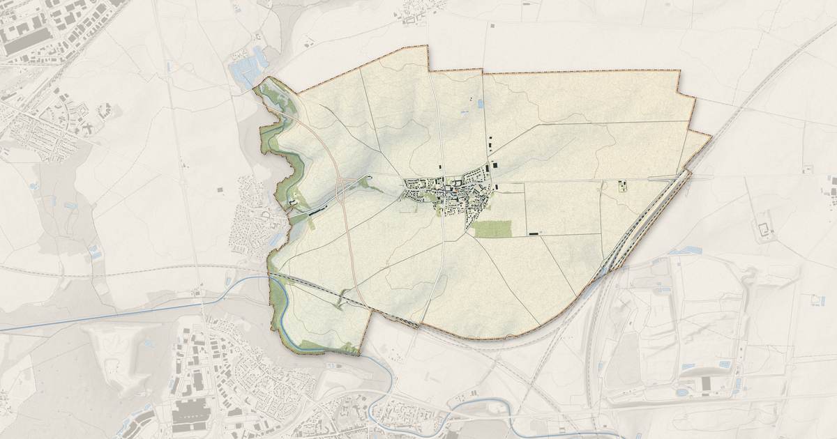 Portrait cartographique de Messy : relief, eau, forêts, bâti et voies, calculés à partir des données de l'IGN