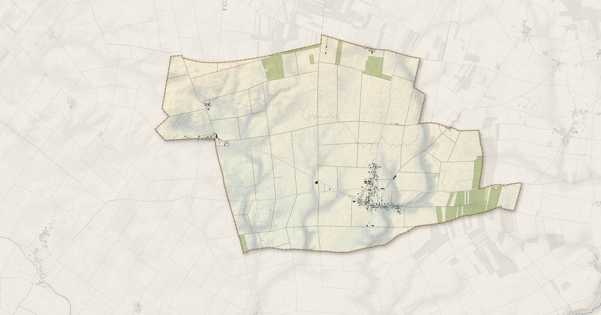 Portrait cartographique de Mondreville : relief, eau, forêts, bâti et voies, calculés à partir des données de l'IGN