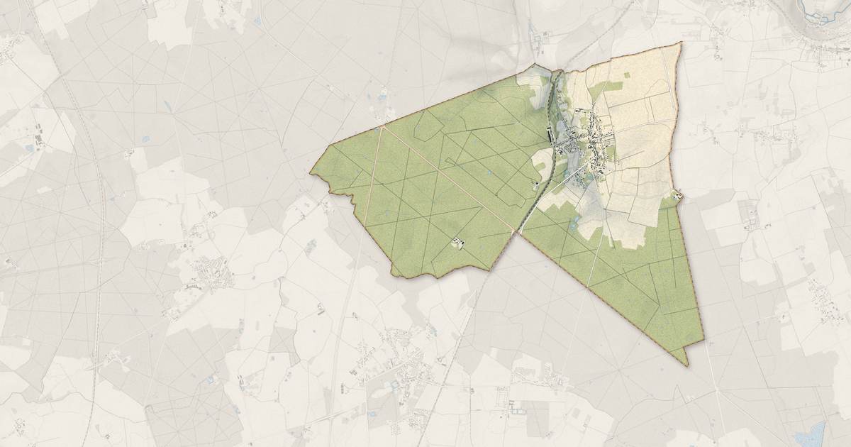 Portrait cartographique de Mortcerf : relief, eau, forêts, bâti et voies, calculés à partir des données de l'IGN