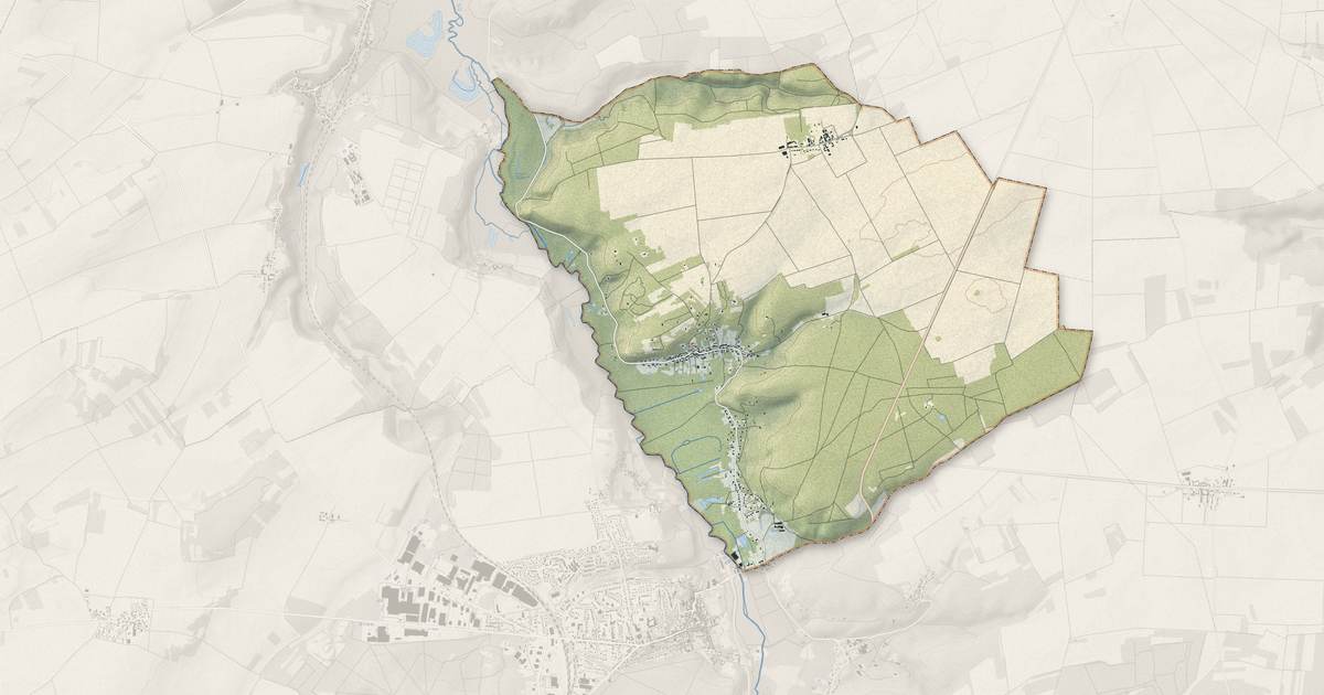 Portrait cartographique de Nanteau-sur-Essonne : relief, eau, forêts, bâti et voies, calculés à partir des données de l'IGN