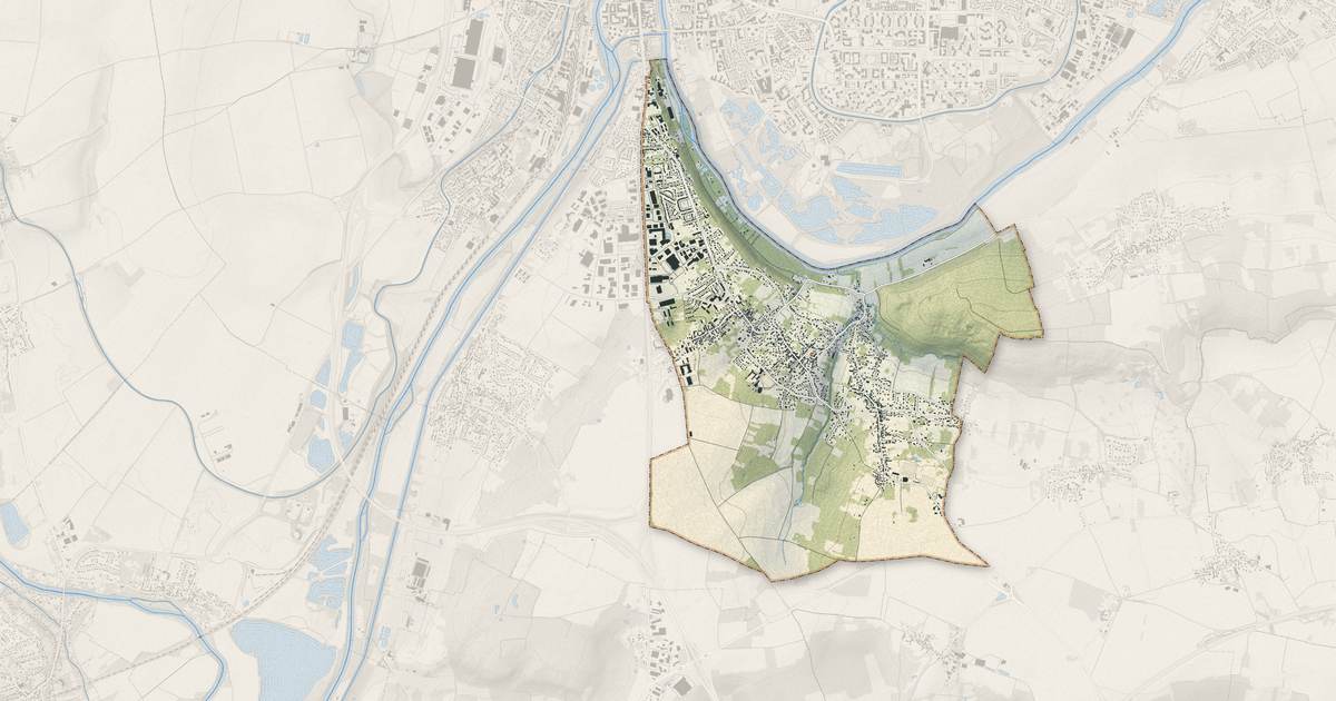 Portrait cartographique de Nanteuil-lès-Meaux : relief, eau, forêts, bâti et voies, calculés à partir des données de l'IGN