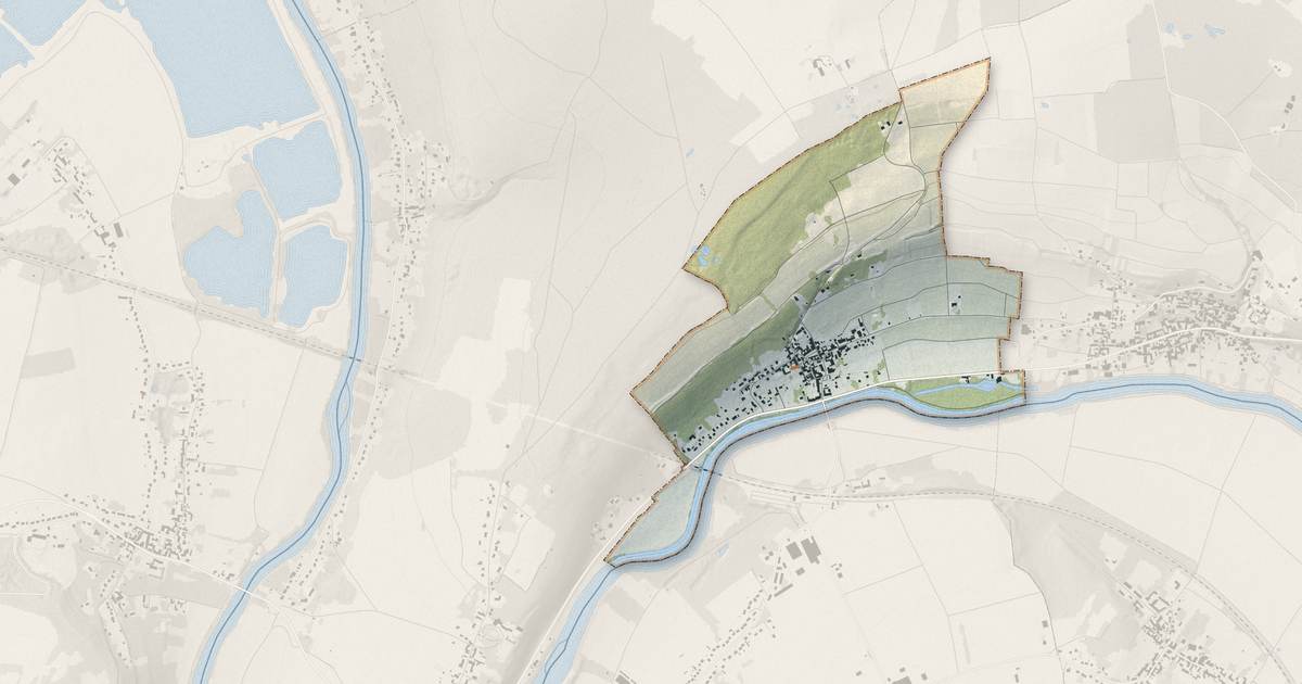 Portrait cartographique de Nanteuil-sur-Marne : relief, eau, forêts, bâti et voies, calculés à partir des données de l'IGN