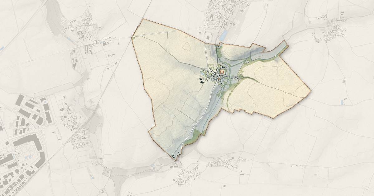 Portrait cartographique de Nantouillet : relief, eau, forêts, bâti et voies, calculés à partir des données de l'IGN