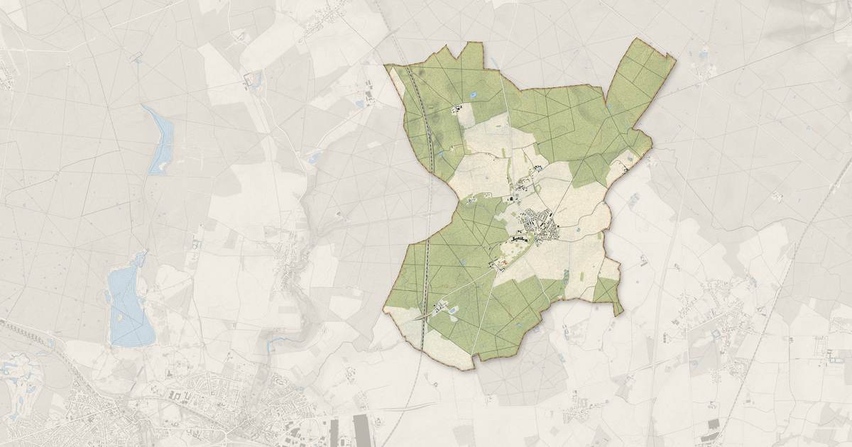 Portrait cartographique de Neufmoutiers-en-Brie : relief, eau, forêts, bâti et voies, calculés à partir des données de l'IGN