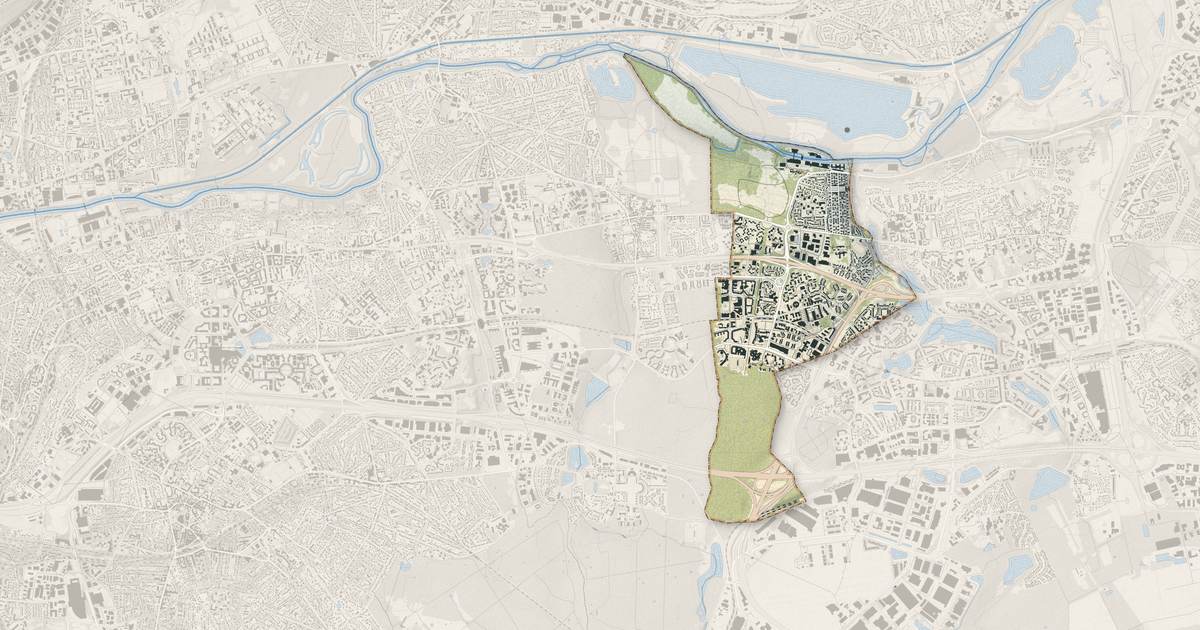 Portrait cartographique de Noisiel : relief, eau, forêts, bâti et voies, calculés à partir des données de l'IGN