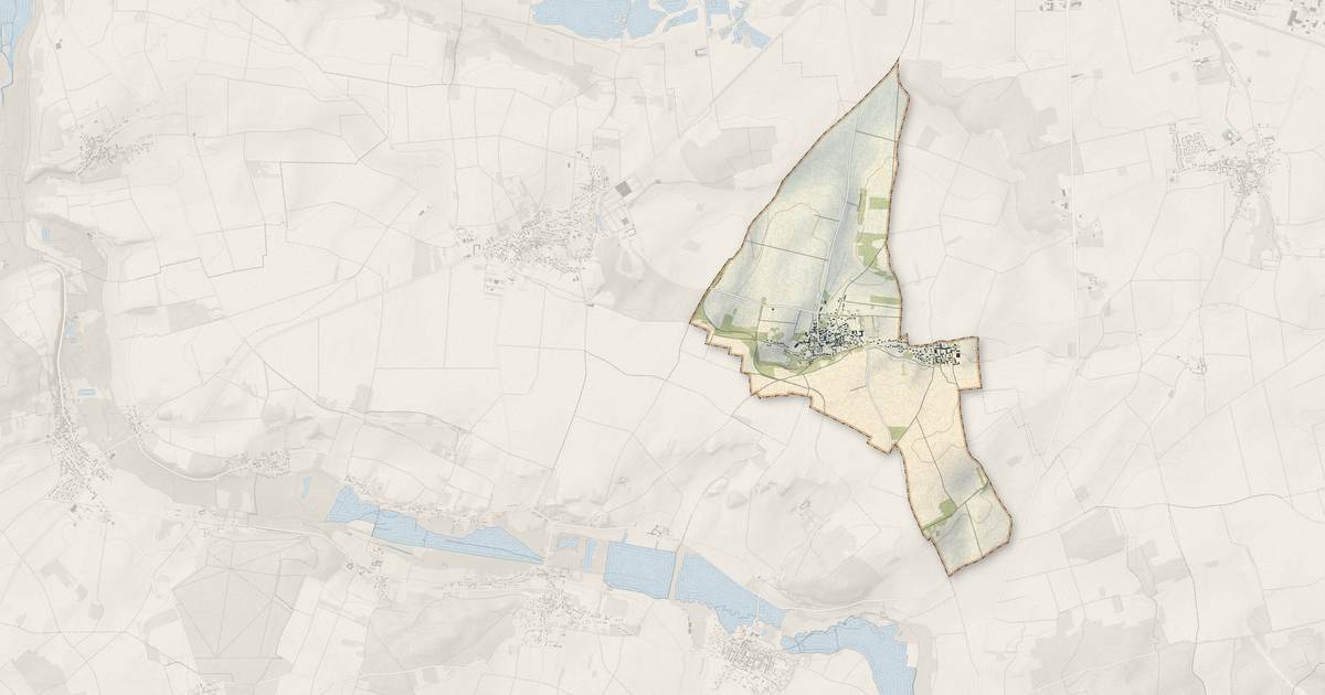 Portrait cartographique de Noisy-Rudignon : relief, eau, forêts, bâti et voies, calculés à partir des données de l'IGN