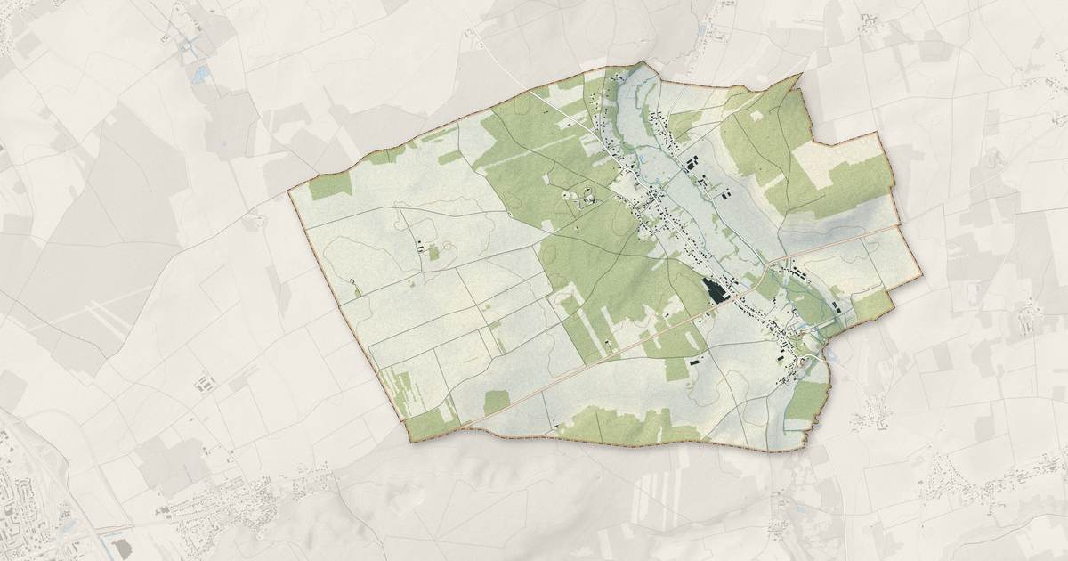 Portrait cartographique de Nonville : relief, eau, forêts, bâti et voies, calculés à partir des données de l'IGN