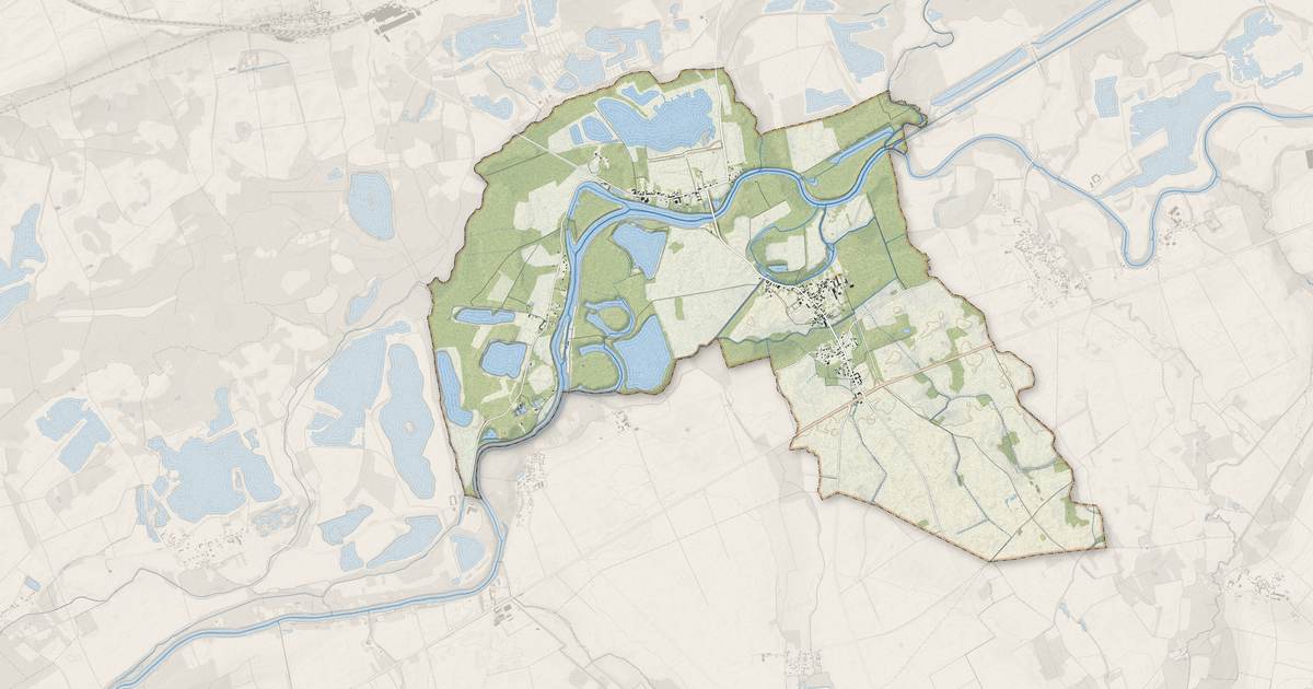 Portrait cartographique de Noyen-sur-Seine : relief, eau, forêts, bâti et voies, calculés à partir des données de l'IGN