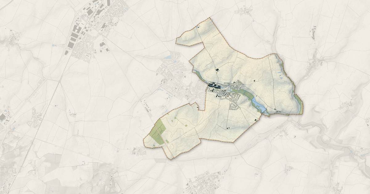 Portrait cartographique de Oissery : relief, eau, forêts, bâti et voies, calculés à partir des données de l'IGN