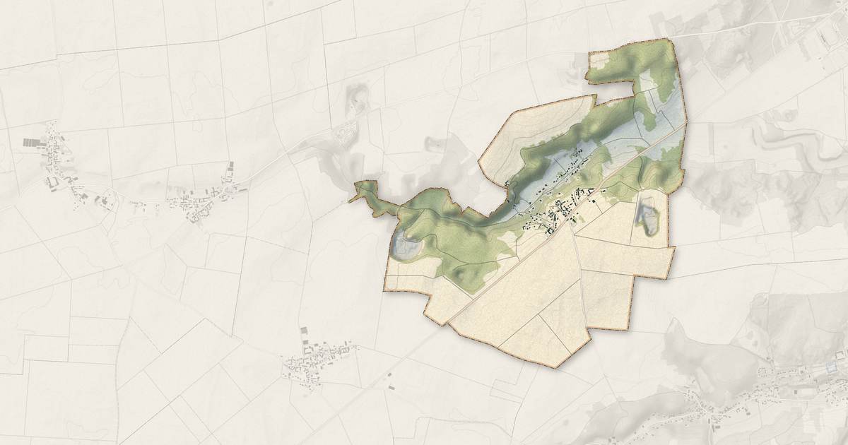 Portrait cartographique de Ormesson : relief, eau, forêts, bâti et voies, calculés à partir des données de l'IGN