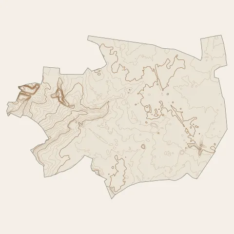 Ozoir-la-Ferrière : courbes de niveau