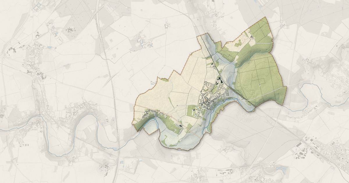 Portrait cartographique de Ozouer-le-Voulgis : relief, eau, forêts, bâti et voies, calculés à partir des données de l'IGN