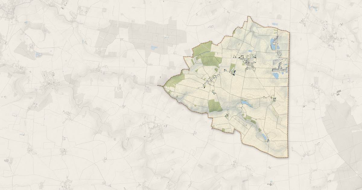 Portrait cartographique de Pécy : relief, eau, forêts, bâti et voies, calculés à partir des données de l'IGN