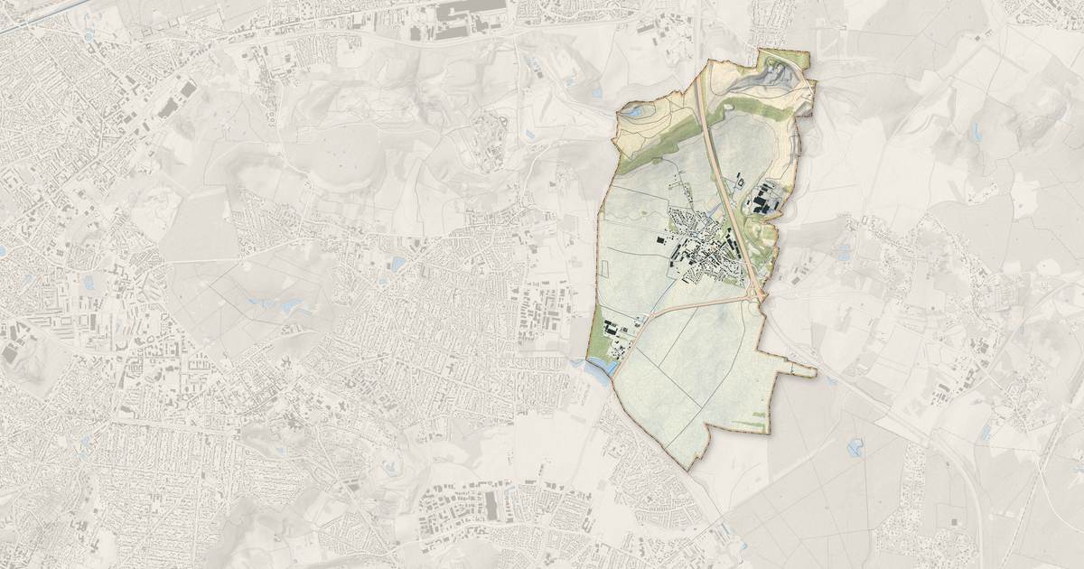 Portrait cartographique de Le Pin : relief, eau, forêts, bâti et voies, calculés à partir des données de l'IGN