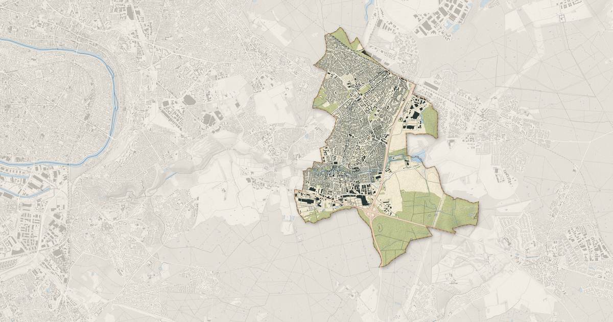 Portrait cartographique de Pontault-Combault : relief, eau, forêts, bâti et voies, calculés à partir des données de l'IGN