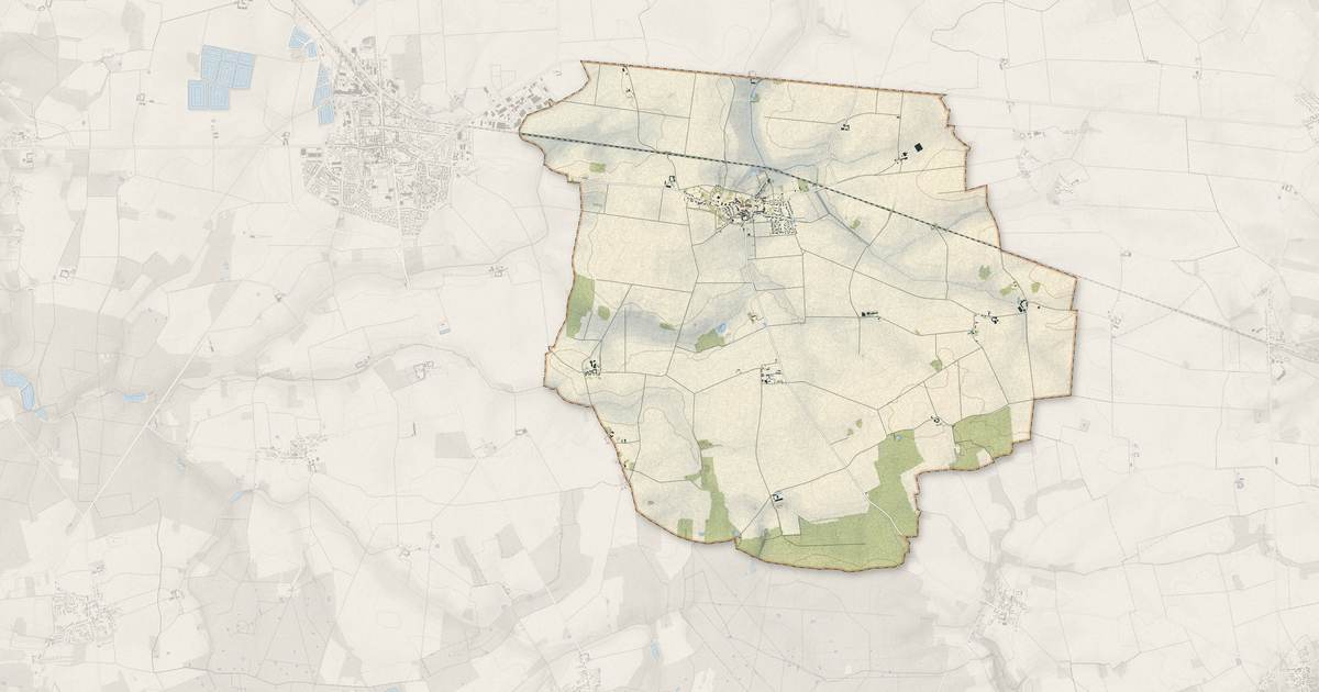 Portrait cartographique de Rampillon : relief, eau, forêts, bâti et voies, calculés à partir des données de l'IGN