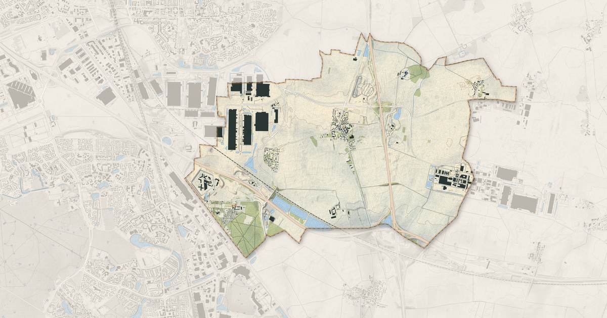 Portrait cartographique de Réau : relief, eau, forêts, bâti et voies, calculés à partir des données de l'IGN