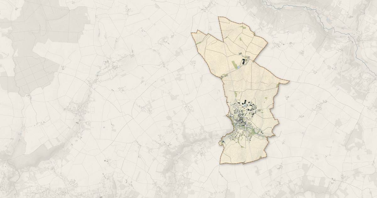 Portrait cartographique de Rebais : relief, eau, forêts, bâti et voies, calculés à partir des données de l'IGN