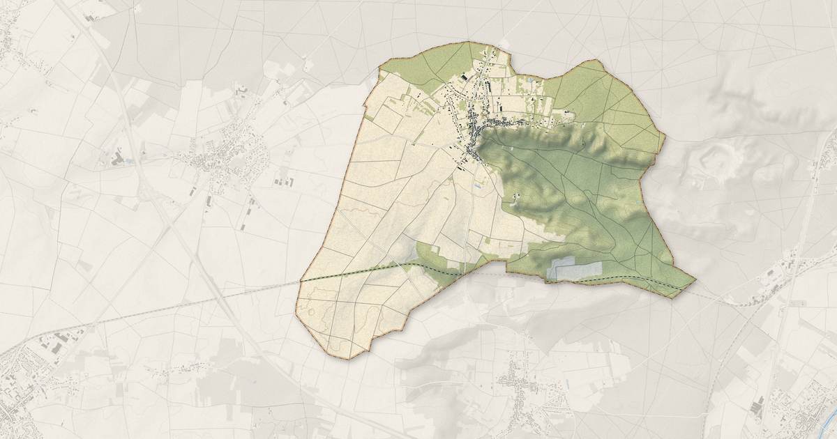 Portrait cartographique de Recloses : relief, eau, forêts, bâti et voies, calculés à partir des données de l'IGN