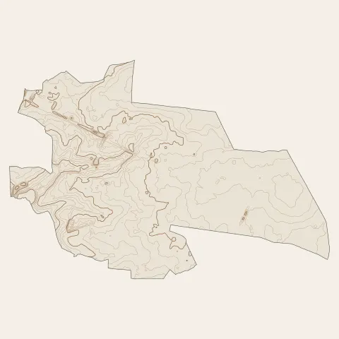 Roissy-en-Brie : courbes de niveau