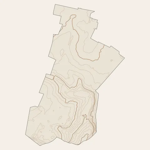 Rubelles : courbes de niveau