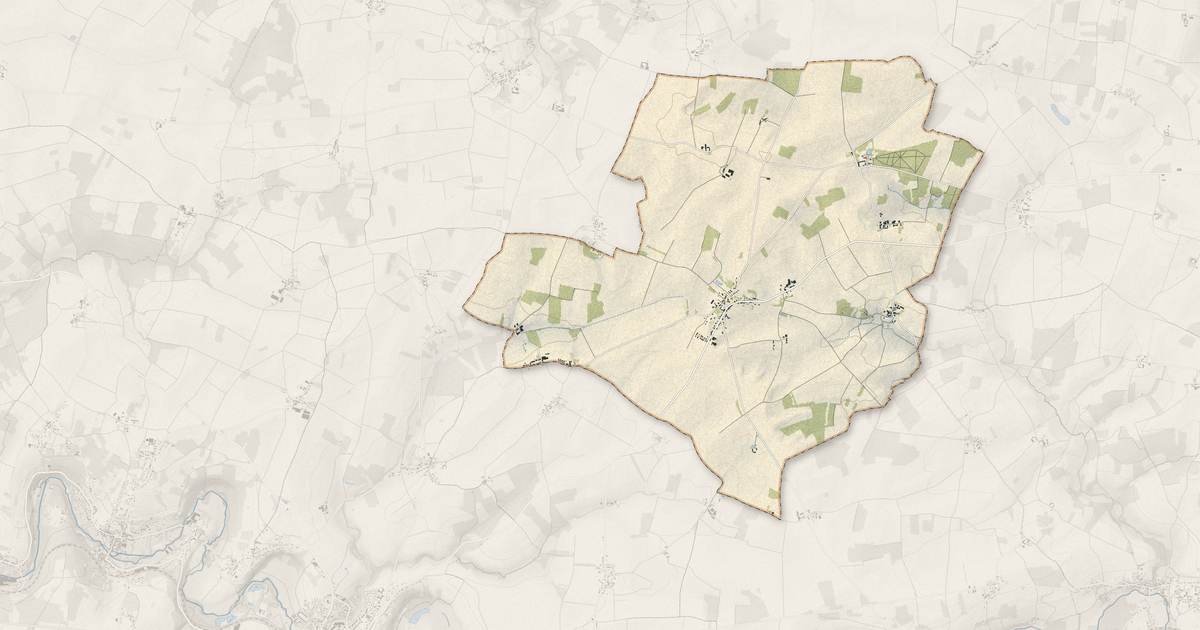 Portrait cartographique de Saint-Barthélemy : relief, eau, forêts, bâti et voies, calculés à partir des données de l'IGN