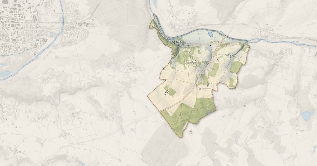 Portrait cartographique de Saint-Jean-les-Deux-Jumeaux : relief, eau, forêts, bâti et voies, calculés à partir des données de l'IGN
