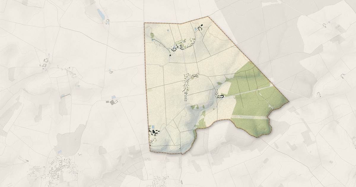 Portrait cartographique de Saint-Just-en-Brie : relief, eau, forêts, bâti et voies, calculés à partir des données de l'IGN