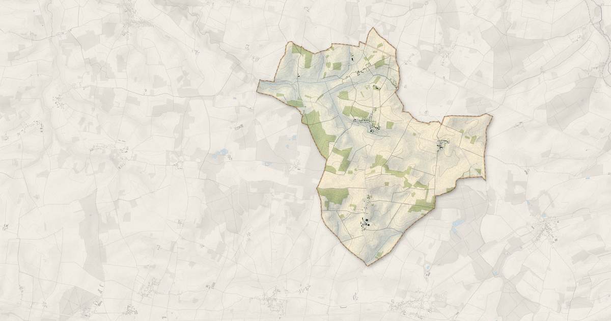 Portrait cartographique de Saint-Martin-du-Boschet : relief, eau, forêts, bâti et voies, calculés à partir des données de l'IGN