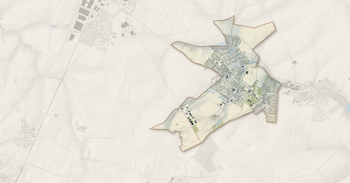 Portrait cartographique de Saint-Pathus : relief, eau, forêts, bâti et voies, calculés à partir des données de l'IGN