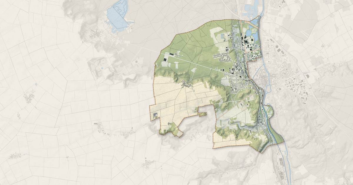 Portrait cartographique de Saint-Pierre-lès-Nemours : relief, eau, forêts, bâti et voies, calculés à partir des données de l'IGN