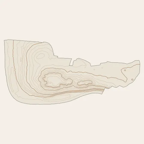 Samoreau : courbes de niveau