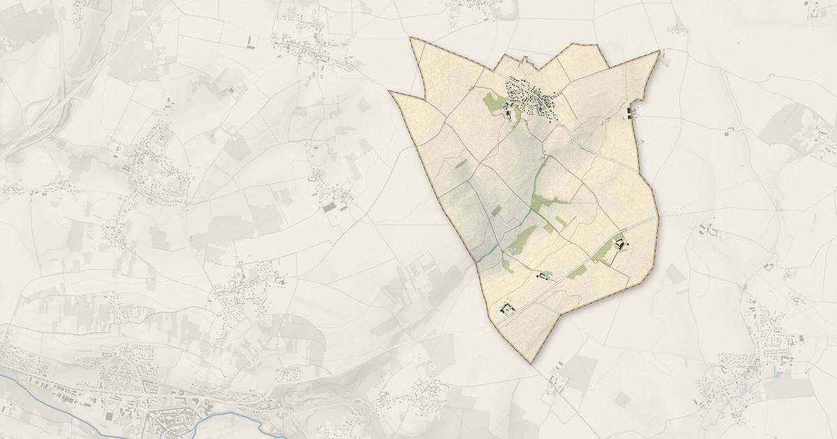 Portrait cartographique de Sancy : relief, eau, forêts, bâti et voies, calculés à partir des données de l'IGN