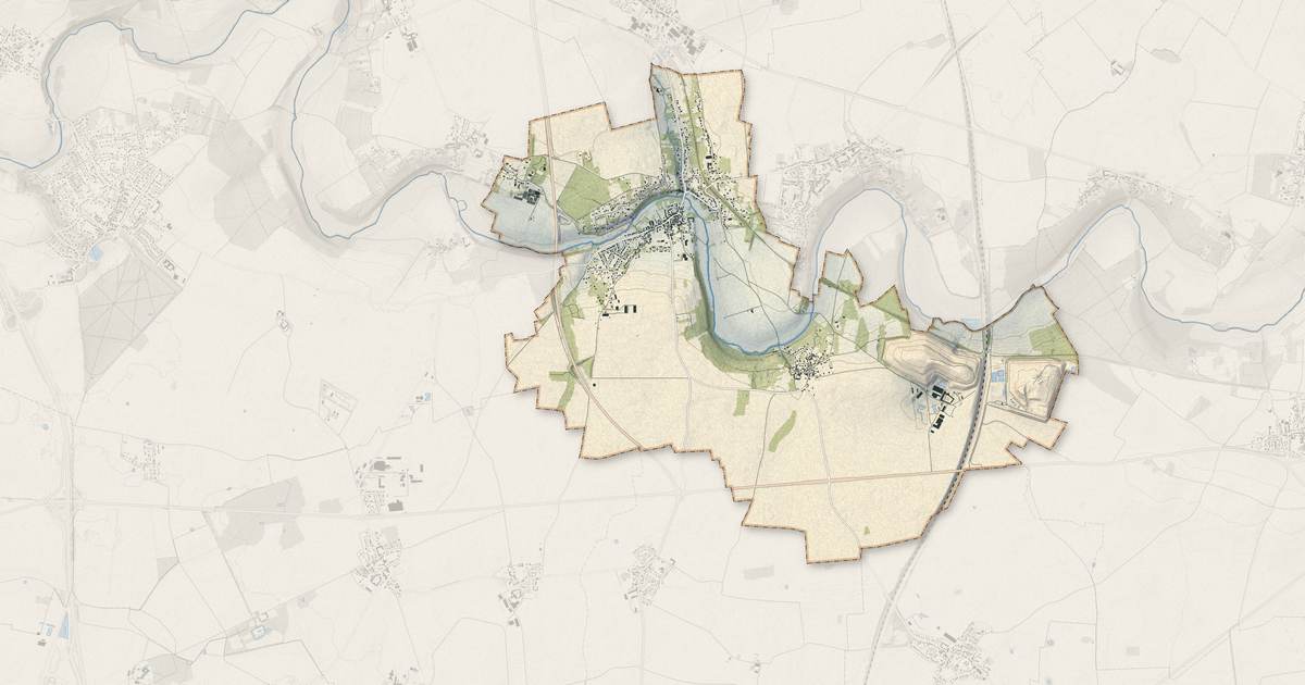 Portrait cartographique de Soignolles-en-Brie : relief, eau, forêts, bâti et voies, calculés à partir des données de l'IGN