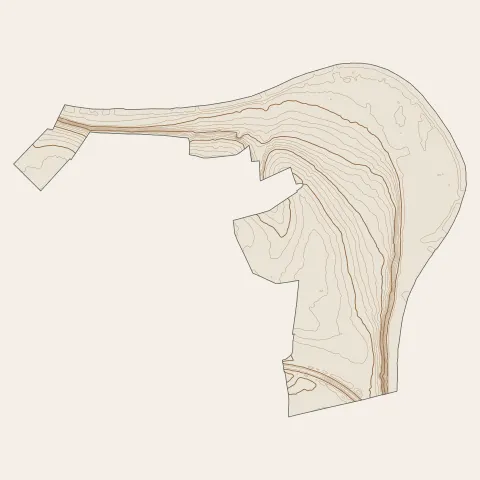 Thomery : courbes de niveau