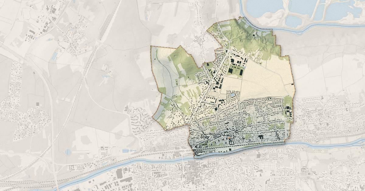 Portrait cartographique de Thorigny-sur-Marne : relief, eau, forêts, bâti et voies, calculés à partir des données de l'IGN