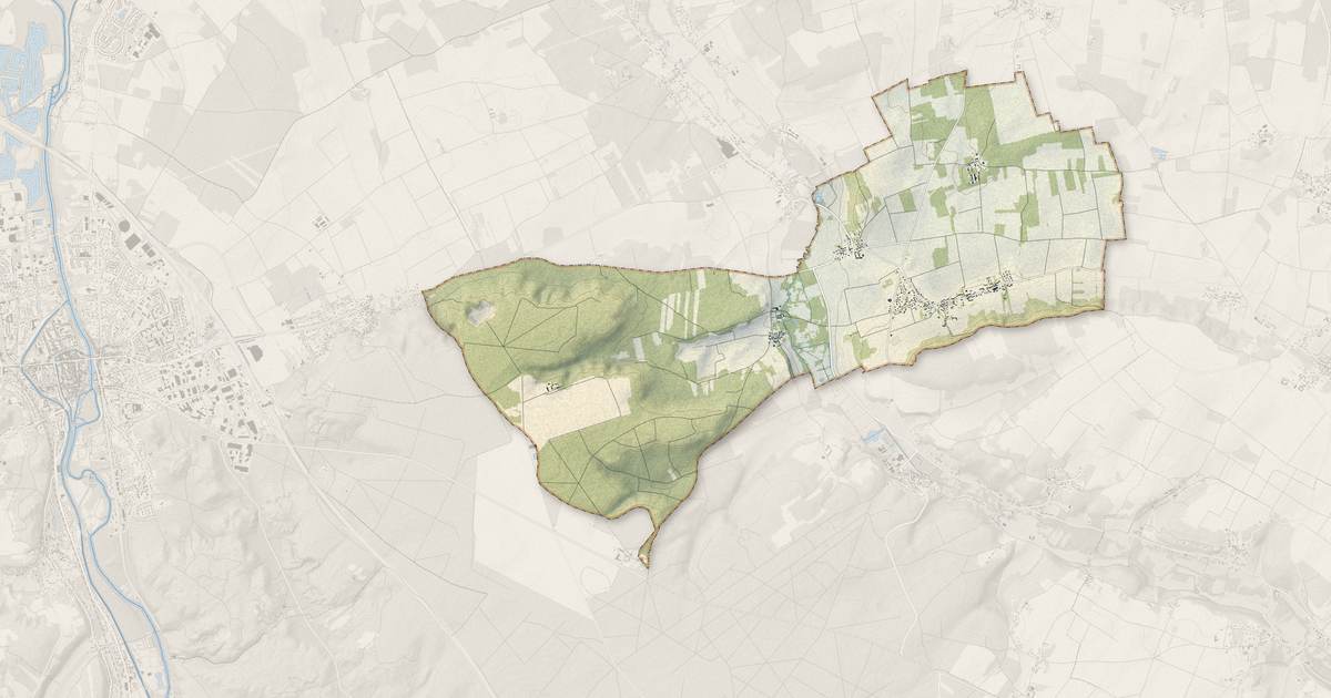 Portrait cartographique de Treuzy-Levelay : relief, eau, forêts, bâti et voies, calculés à partir des données de l'IGN