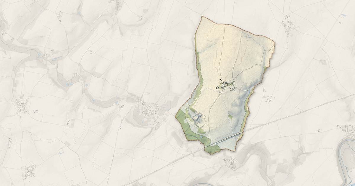 Portrait cartographique de Trocy-en-Multien : relief, eau, forêts, bâti et voies, calculés à partir des données de l'IGN