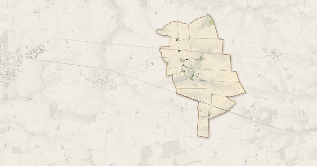 Portrait cartographique de Vanvillé : relief, eau, forêts, bâti et voies, calculés à partir des données de l'IGN