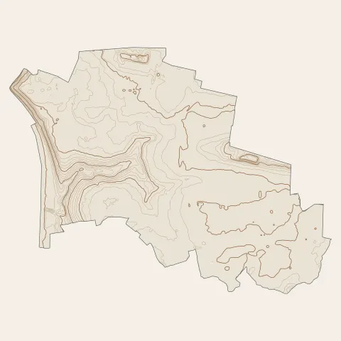 Vaux-le-Pénil : courbes de niveau